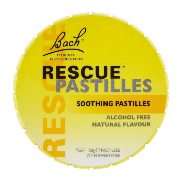 Rescue Pastilhas, sabor natural, Florais de Bach