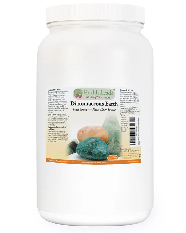 Terra de Diatomáceas, grau alimentar/uso humano 500g