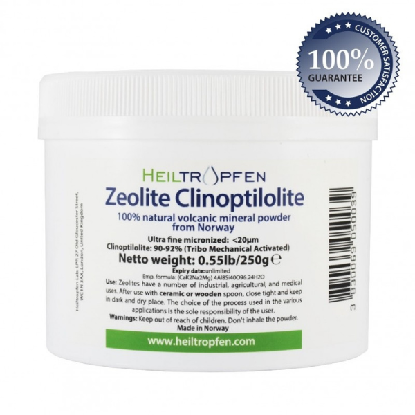 Zeolite clinoptilolite em pó 250g