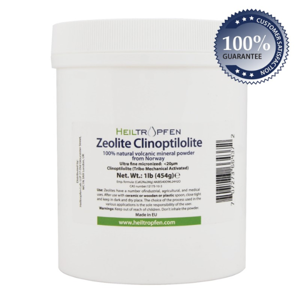Zeolite clinoptilolite em pó 454g
