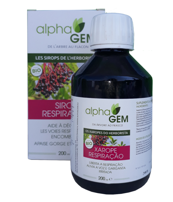 Xarope respiração bio 200ml Alpha Gem