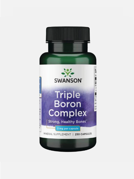 Triple Boron complex 3mg 250caps, Swanson