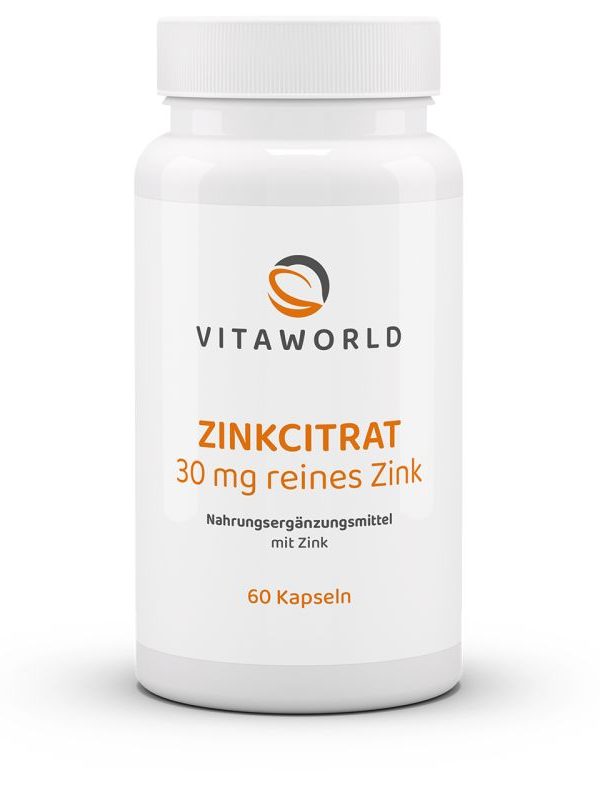 Zinco citrate 30mg 60caps Vitaworld