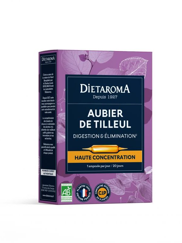 Alburno de Tília 2000mg bio 20ampolas Dietaroma